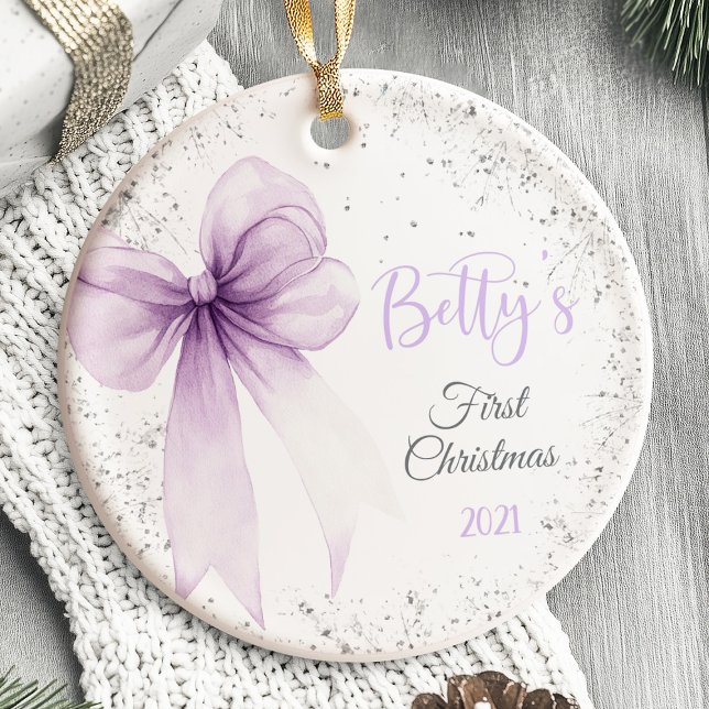 Babys erste Weihnachtsschmuck Bow Coquette (Baby's First Christmas Ornament Bow Coquette)