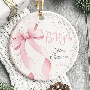 Babys erste Weihnachtsschmuck Bow Coquette