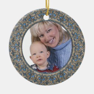 Babys erste Weihnachtsverzierung Keramikornament