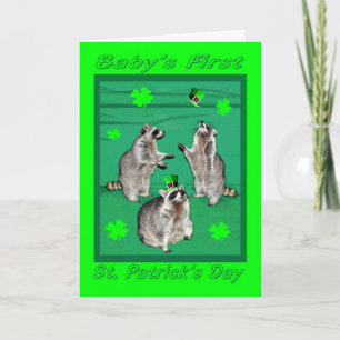 babys erster St. patricks Tag Karte