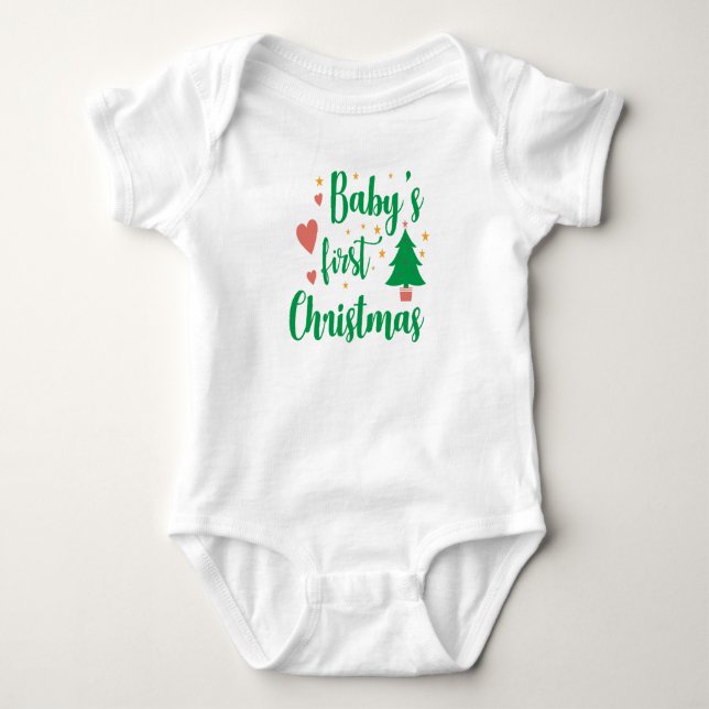 Babys erster Weihnachtsmann-T - Shirt (Vorderseite)