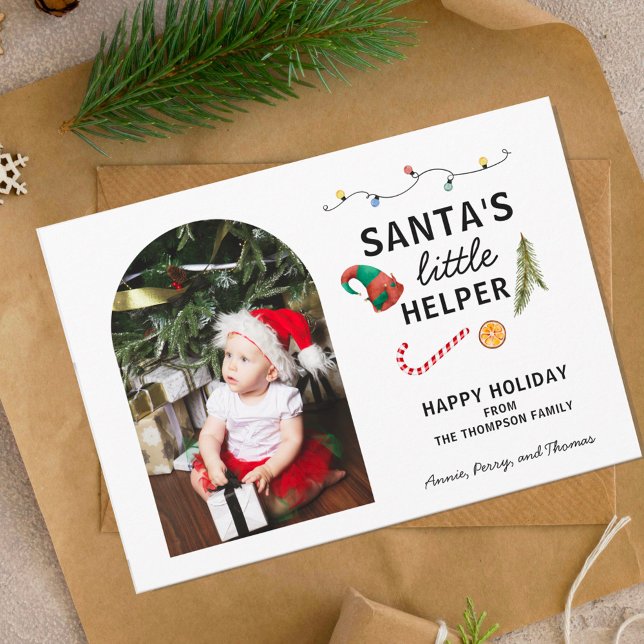 Babys erster Weihnachtsrahmen Niedlich Feiertagskarte (Von Creator hochgeladen)