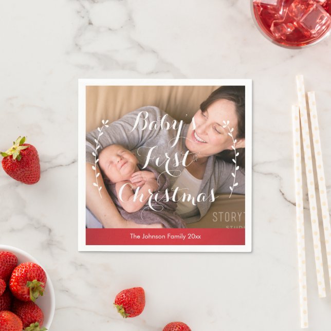 Babys erstes Niedliches Weihnachtsbuch Napkins Serviette (Beispiel)