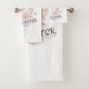 Baby's erstes Osterkissen Badhandtuch Set