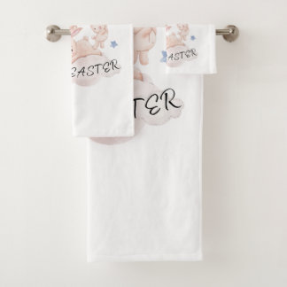 Baby's erstes Osterkissen Badhandtuch Set