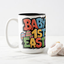 Baby's erstes Ostern Bunte Blockschrift & Ei