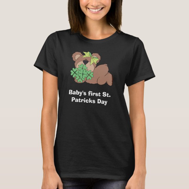 Baby's erstes St. Patrick's Day Custom Shirt (Vorderseite)