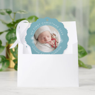 Baby's erstes Weihnachten Andenken Foto Ornament Karte