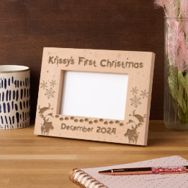 Baby's erstes Weihnachten Geätzte Rahmen
