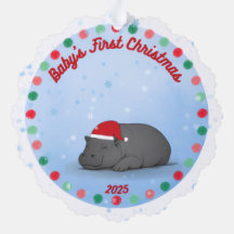Baby's erstes Weihnachten - Papier-Ornament - Nilp