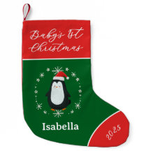 Baby's erstes Weihnachts-Pinguin