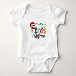 Baby's erstes Weihnachtsbib Baby Strampler