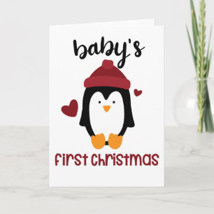 Babys erstes Weihnachtsfest Frohe Weihnachten Ping Karte