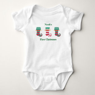 Baby's erstes Weihnachtsstrumpfband Baby Strampler