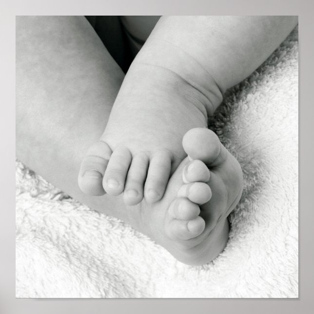 Babys Feet Poster Print (Vorne)