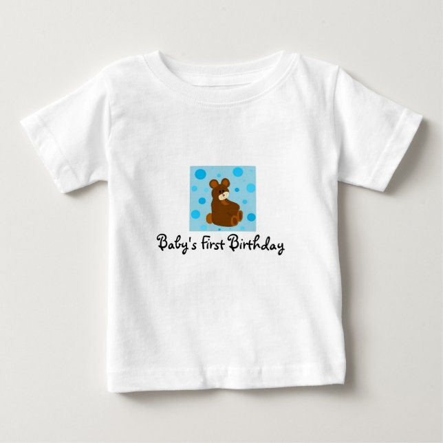 Baby's First Birthday Baby T-shirt (Vorderseite)