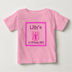 Baby's first Birthday, baby's 1st Baby T-shirt