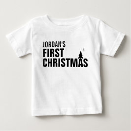 Baby's First Christmas Baby Sleeveless Dress T-shirt