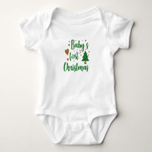Baby's First Christmas Body Anzug Baby Strampler
