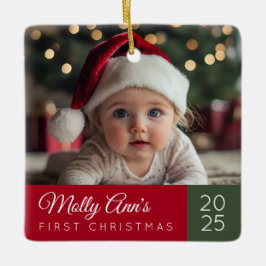 Baby's First Christmas Ceramic Ornament