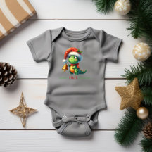 Baby's First Christmas Dinosaurier Green