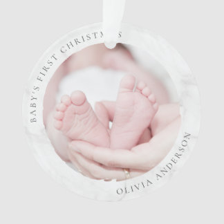 Baby's First Christmas Foto Keepake Ornament