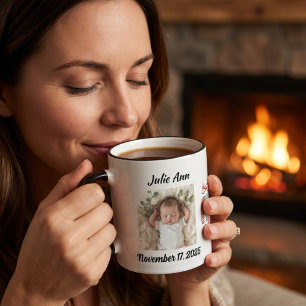 Baby's First Christmas Foto personalize Tasse