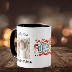 Baby's First Christmas Foto personalize Tasse