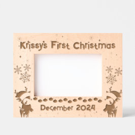 Baby's First Christmas Geätzte Rahmen