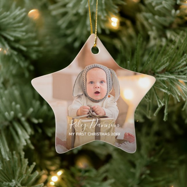 Baby's First Christmas Holiday Star Keramik Ornament (Baum)