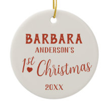 Baby's First Christmas Individuelle Name
