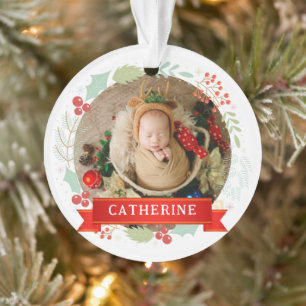 Baby's First Christmas Individuelle Name Ornament