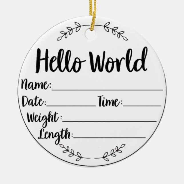 Baby's First Christmas Keepake Ornament (Vorne)