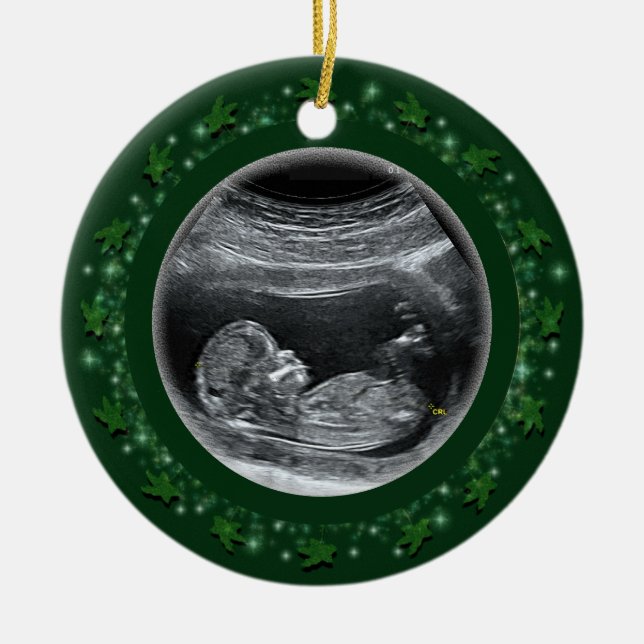 Baby's First Christmas Keramik Ornament (Vorne)