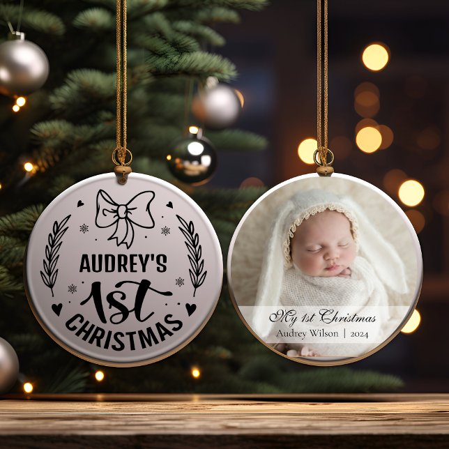 Baby's First Christmas Ornament Newborn Picture (Von Creator hochgeladen)