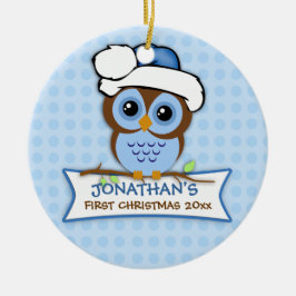 Baby's First Christmas Owl Ornament