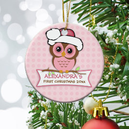 Baby's First Christmas Owl Ornament