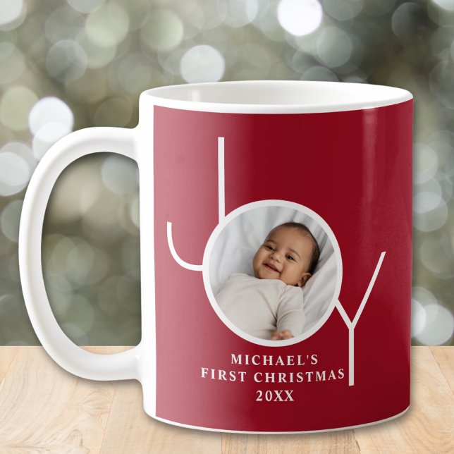 Baby's First Christmas Photo Red Kaffeetasse (Von Creator hochgeladen)