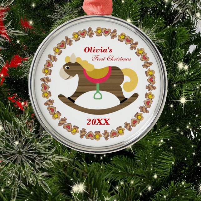 Baby's First Christmas Rocking Horse Ornament (Von Creator hochgeladen)