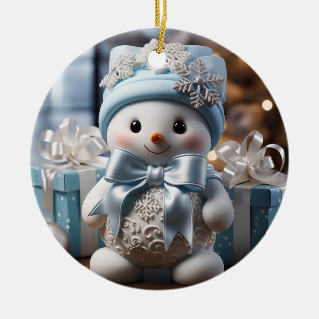 Baby's First Christmas Snowman Ornament (Vorne)
