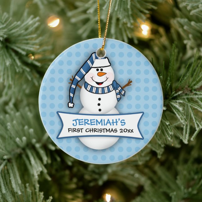 Baby's First Christmas Snowman Ornament (Baum)