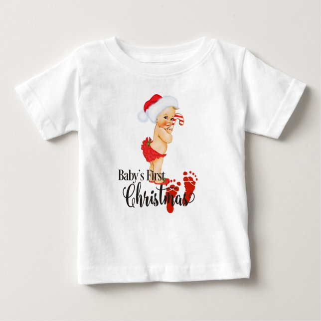 Baby's First Christmas T - Shirt (Vorderseite)