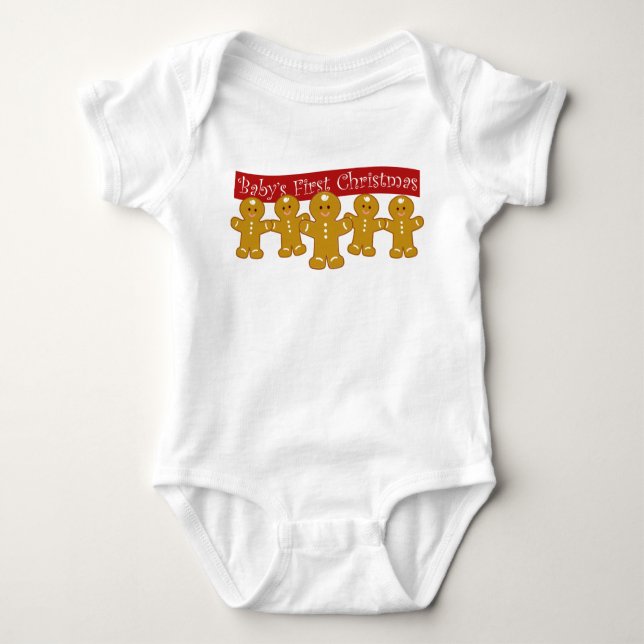 Baby's First Christmas Toddler Shirt (Vorderseite)