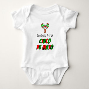 Baby's First Cinco De Mayo Baby Strampler