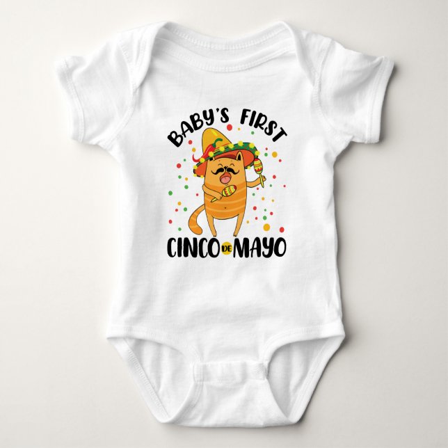 Baby's First Cinco de Mayo Baby Strampler (Vorderseite)