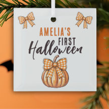 Baby's First Halloween-Kürbis-Schleife