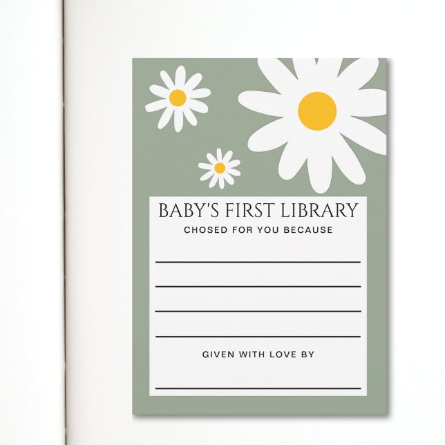 Baby's First Library Card Einladung (Von Creator hochgeladen)