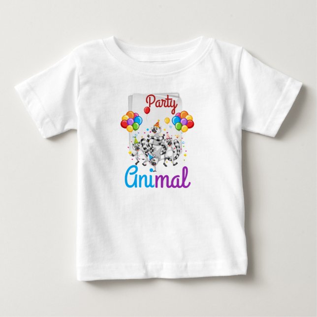 Baby's First Party Animal T-Shirt (Vorderseite)