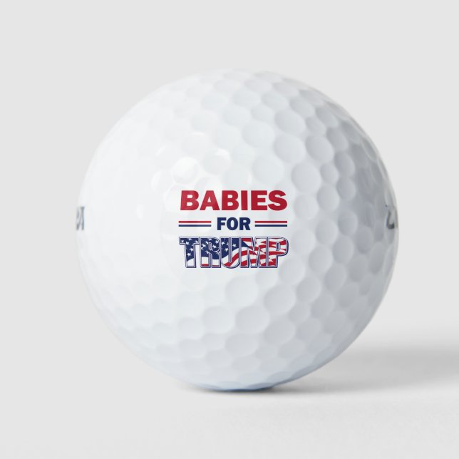 Babys für Trump Golfball (Vorderseite)