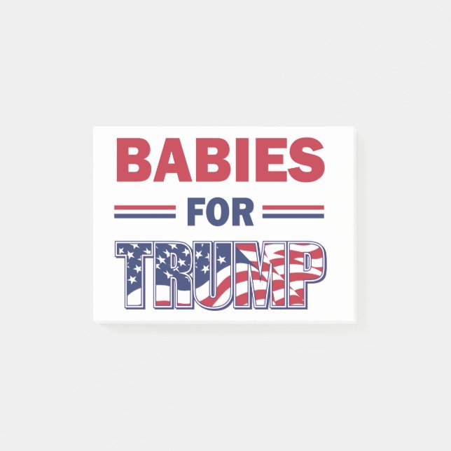 Babys — für TRUMP Post-it Klebezettel (Vorderseite)